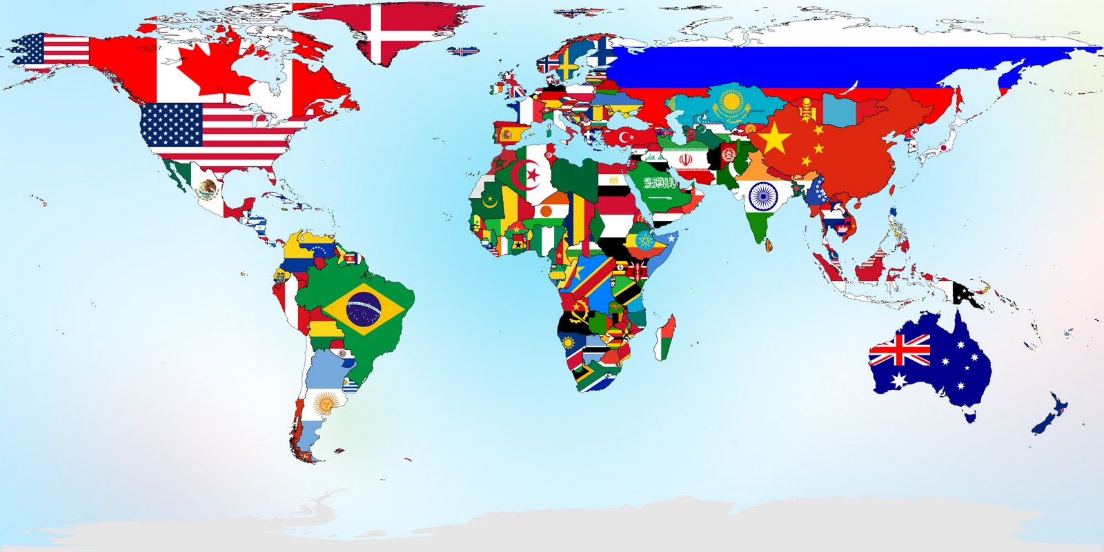Map Wallpaper World Flag