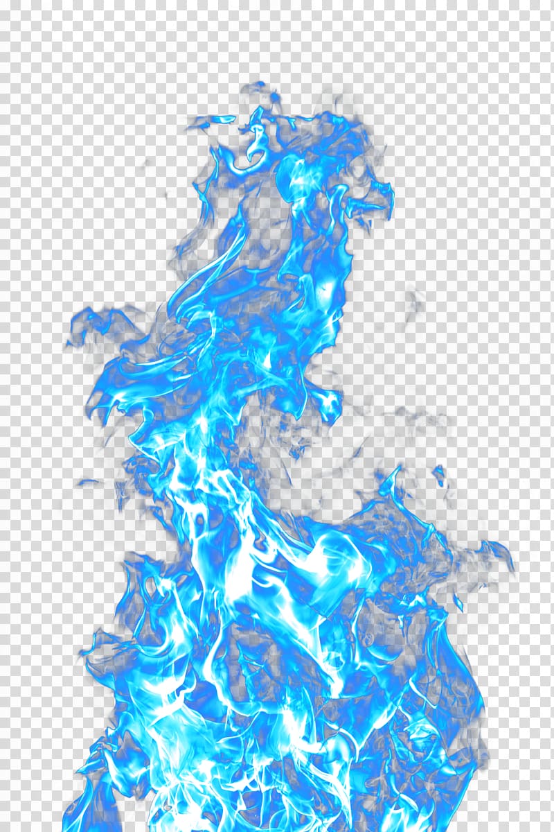 Flame Light Beautiful Blue Fire Transparent