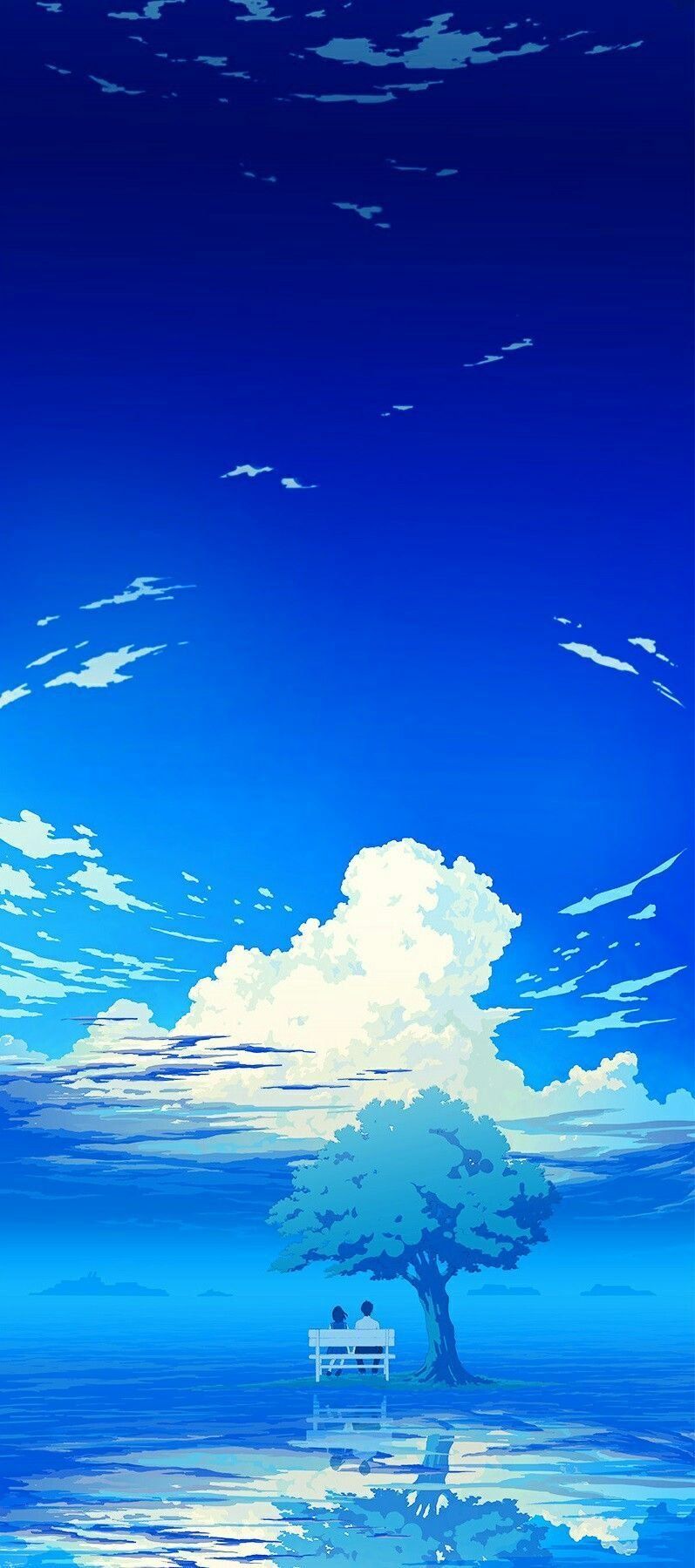 Anime Blue Wallpaper