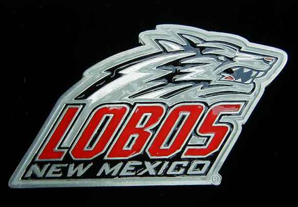 Details about UNIVERSITY OF NEW MEXICO LOBOS LOGO BELT BUCKLE BUCKLES 582x403
