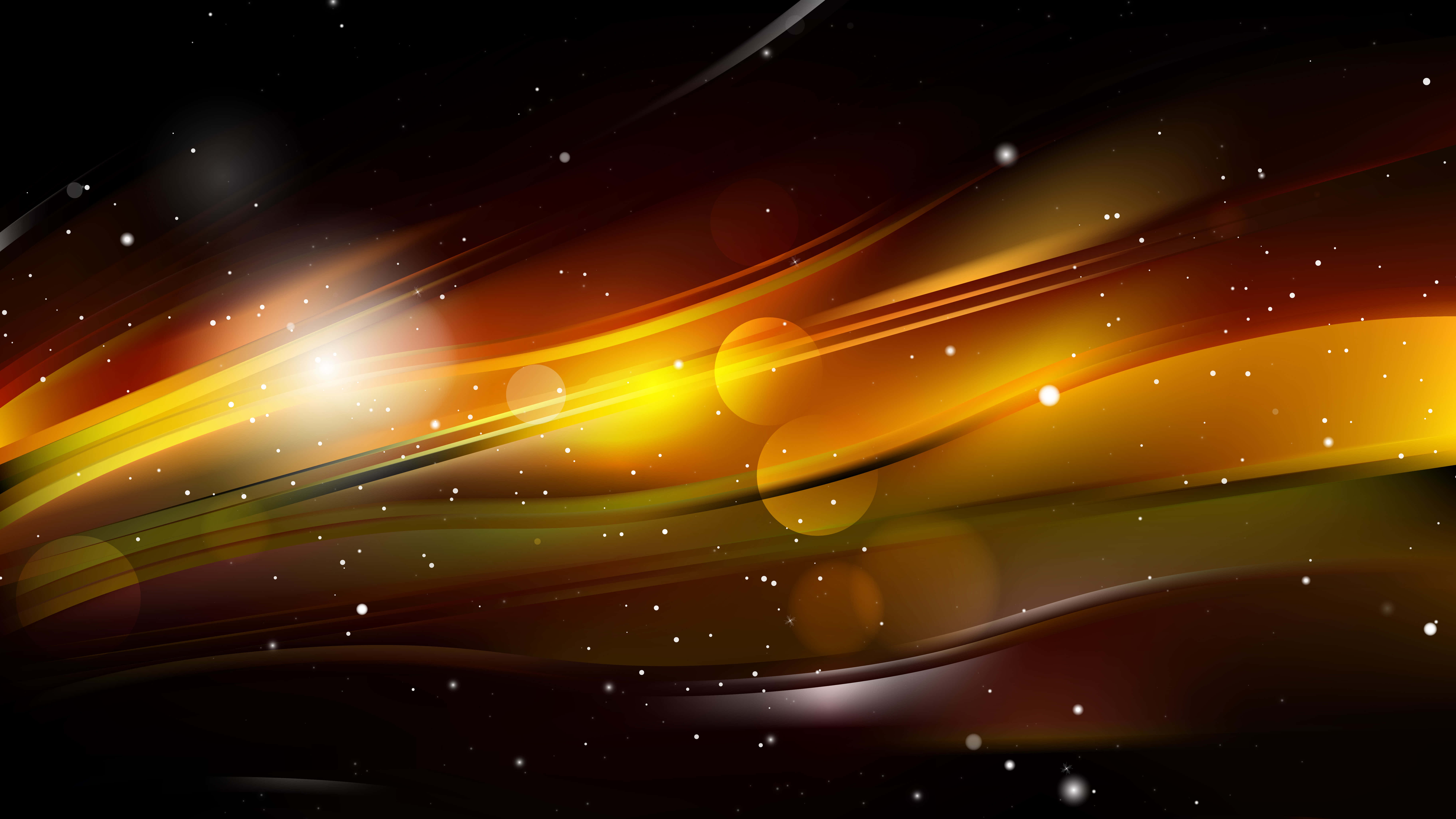 Orange And Black Wave Background Wallpaper