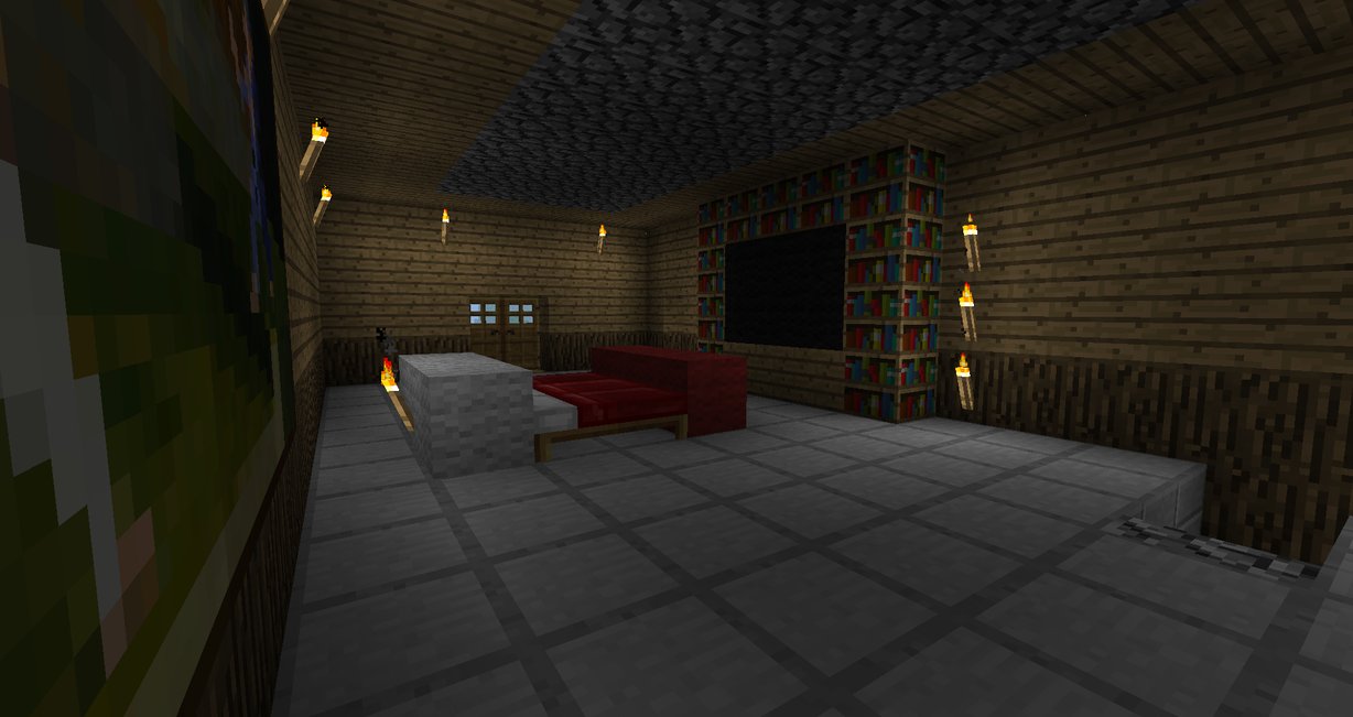 Free download Minecraft Room by brunobsb [1228x651] for your Desktop