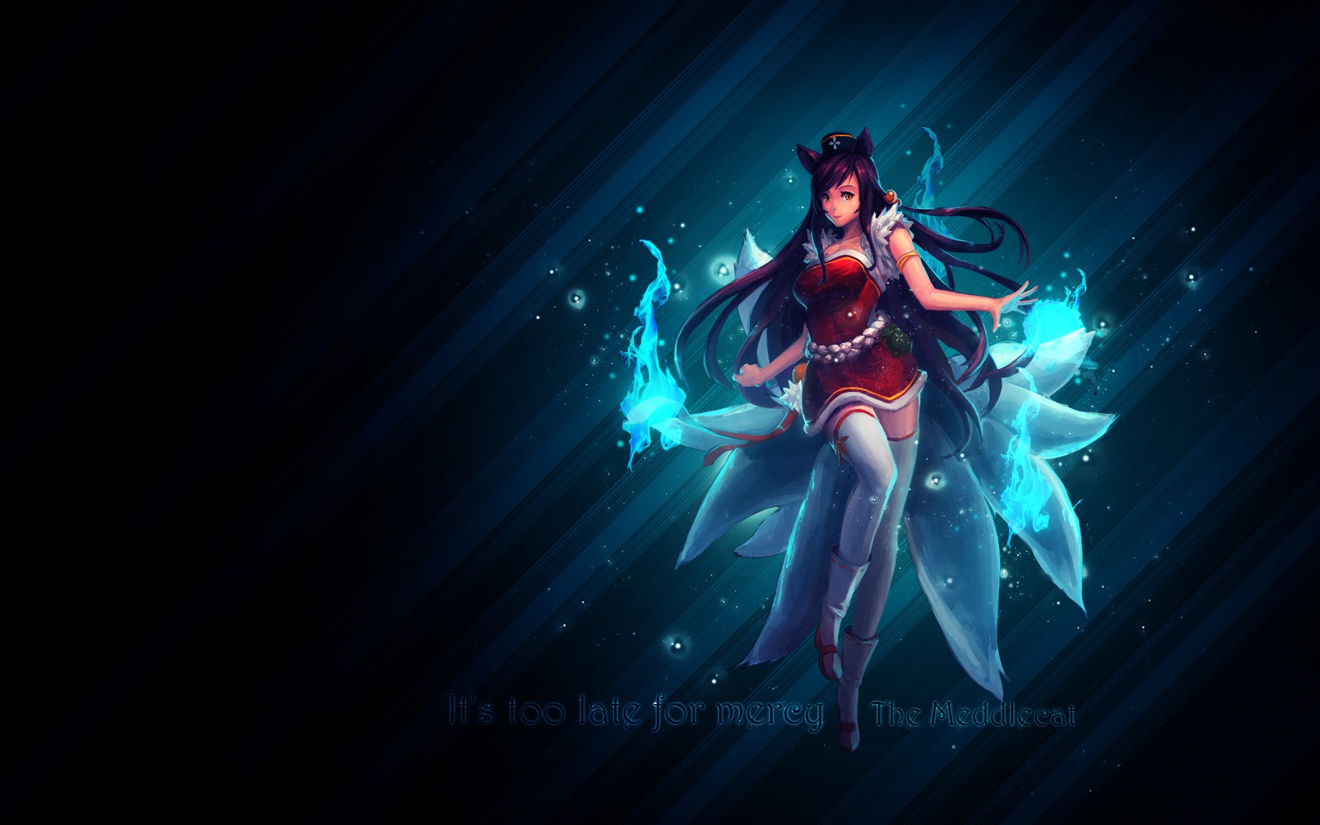 League Of Legends Lol Champion Beautiful Girl Tail Fox Wallpaper