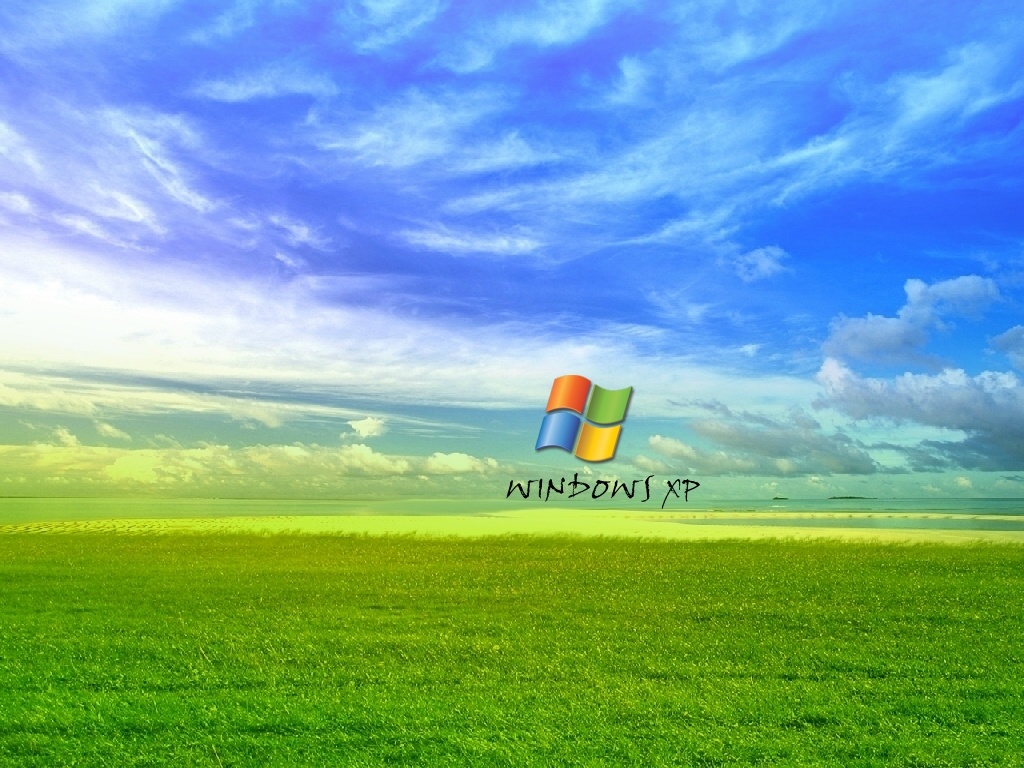 Windows Xp Meadow Wallpaper With Green Grass And A Blue Sky