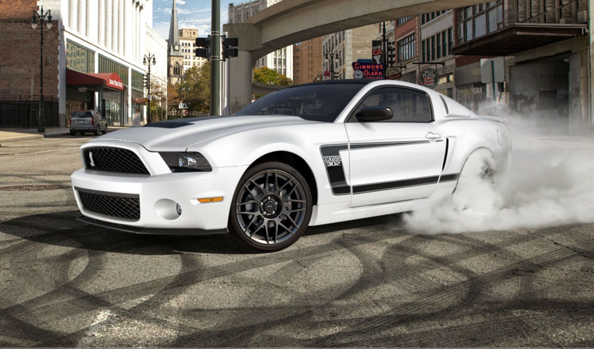 Mustang Burnout The Art Mad Wallpaper