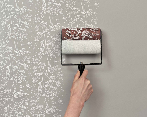  Look of a Classic Wallpaper Patterned Paint Rollers   Freshomecom