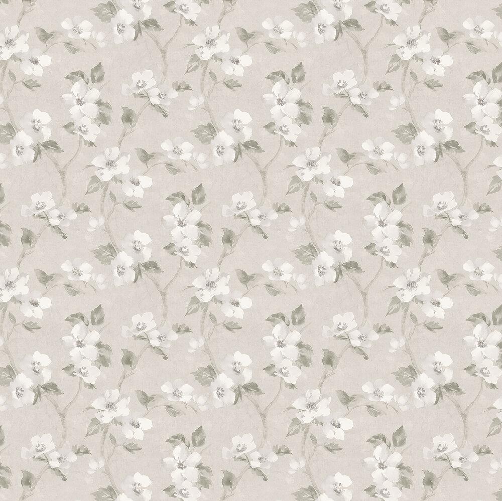 Helen S Flower By Bor Stapeter Grey Beige Wallpaper