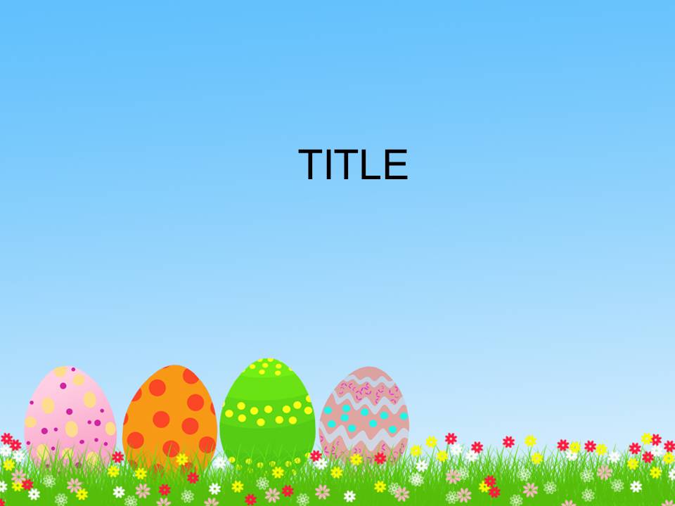 Easter Powerpoint Template 003a