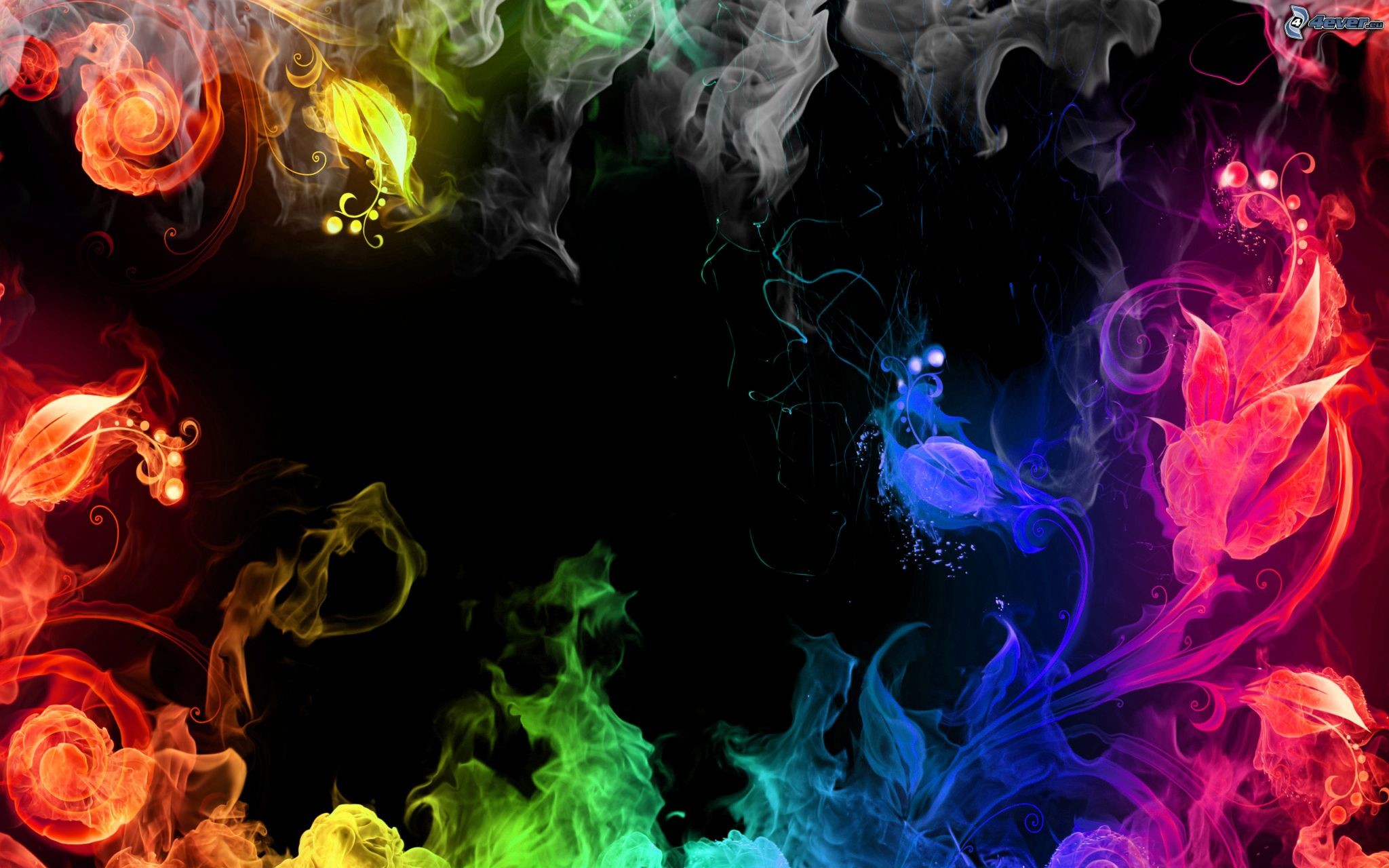 Colorful Smoke Wallpaper