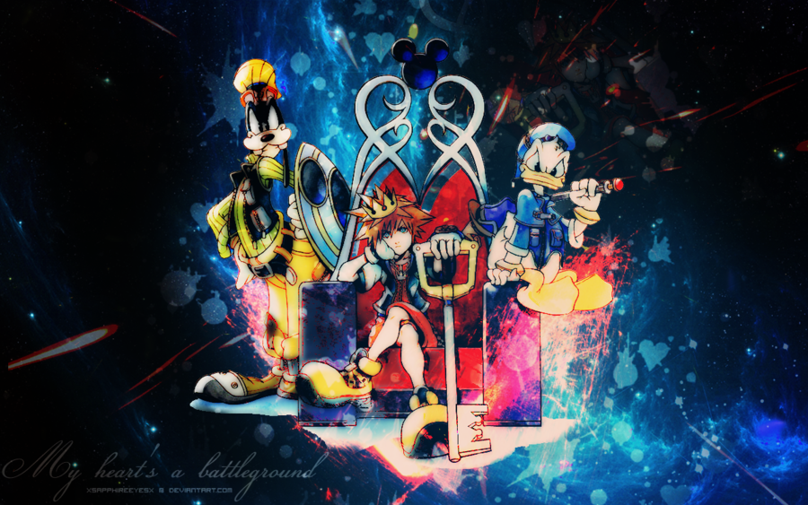 Kingdom Hearts Desktop Background By Xsapphireeyesx