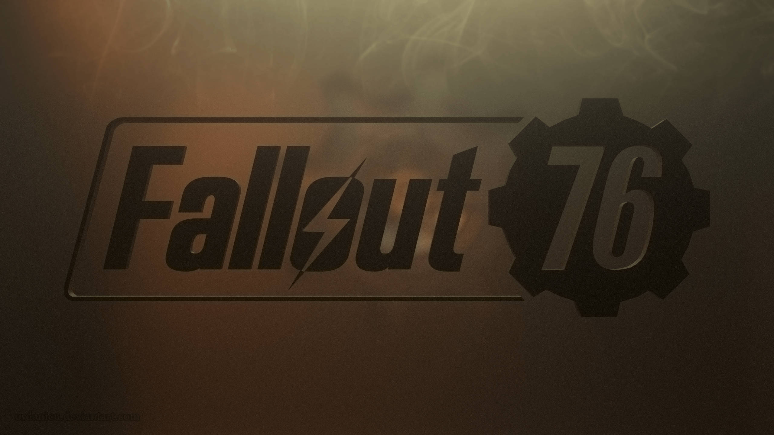 Grunge Fallout Logo Wallpaper