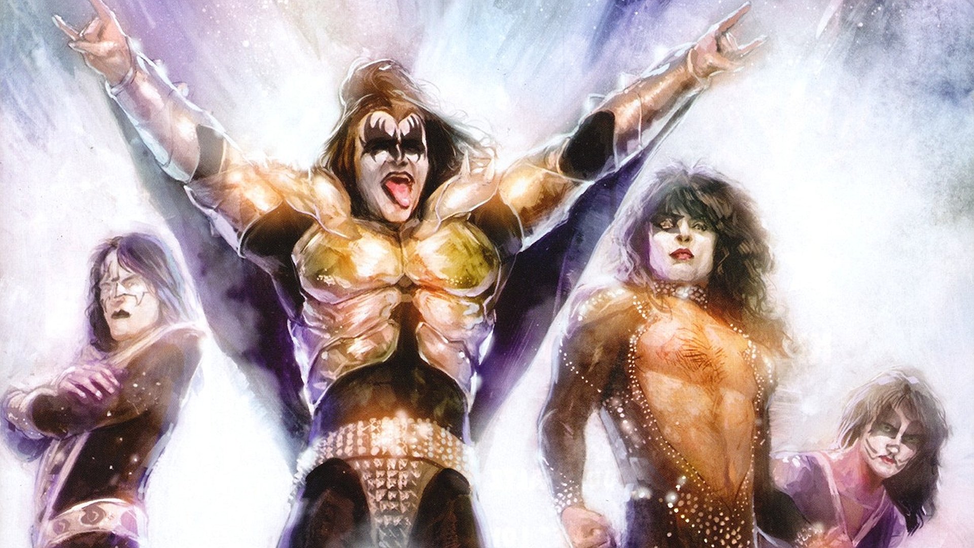 Comic Kiss HD Wallpaper