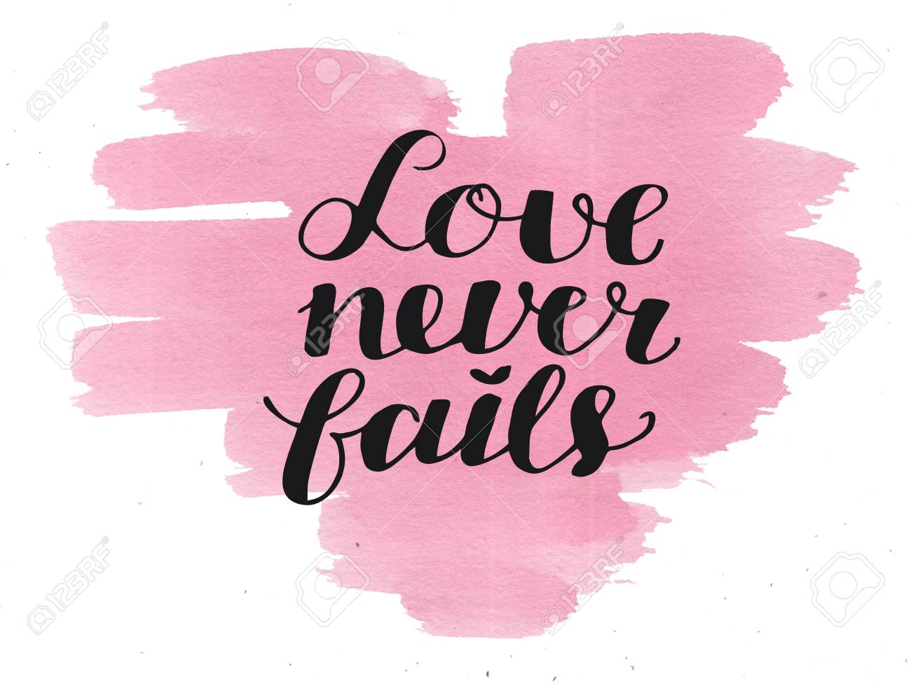 Free download Hand Lettering Love Never Fails Biblical Background ...