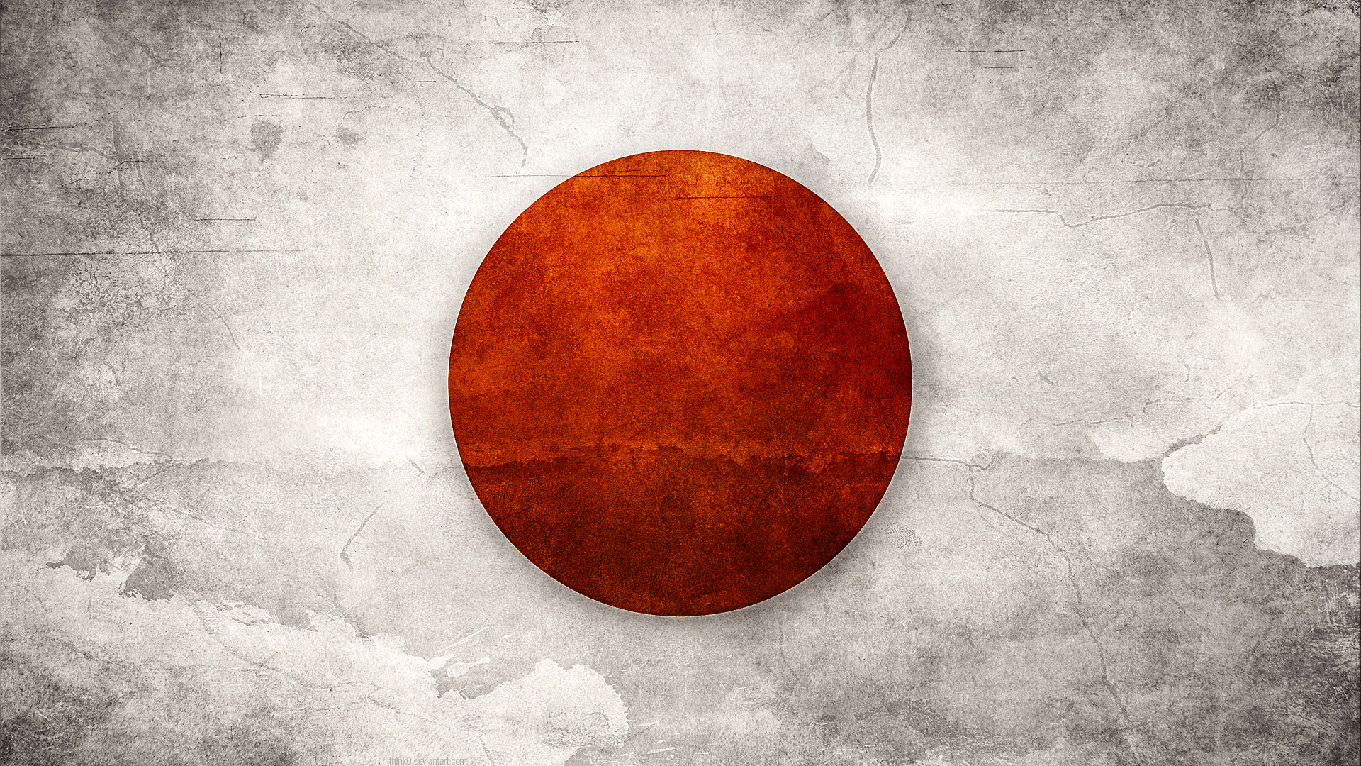 Japan Flag By Think0