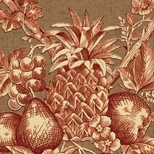 Thibaut Toile Portfolio Fruit Bouquet Wallpaper Alexander Interiors