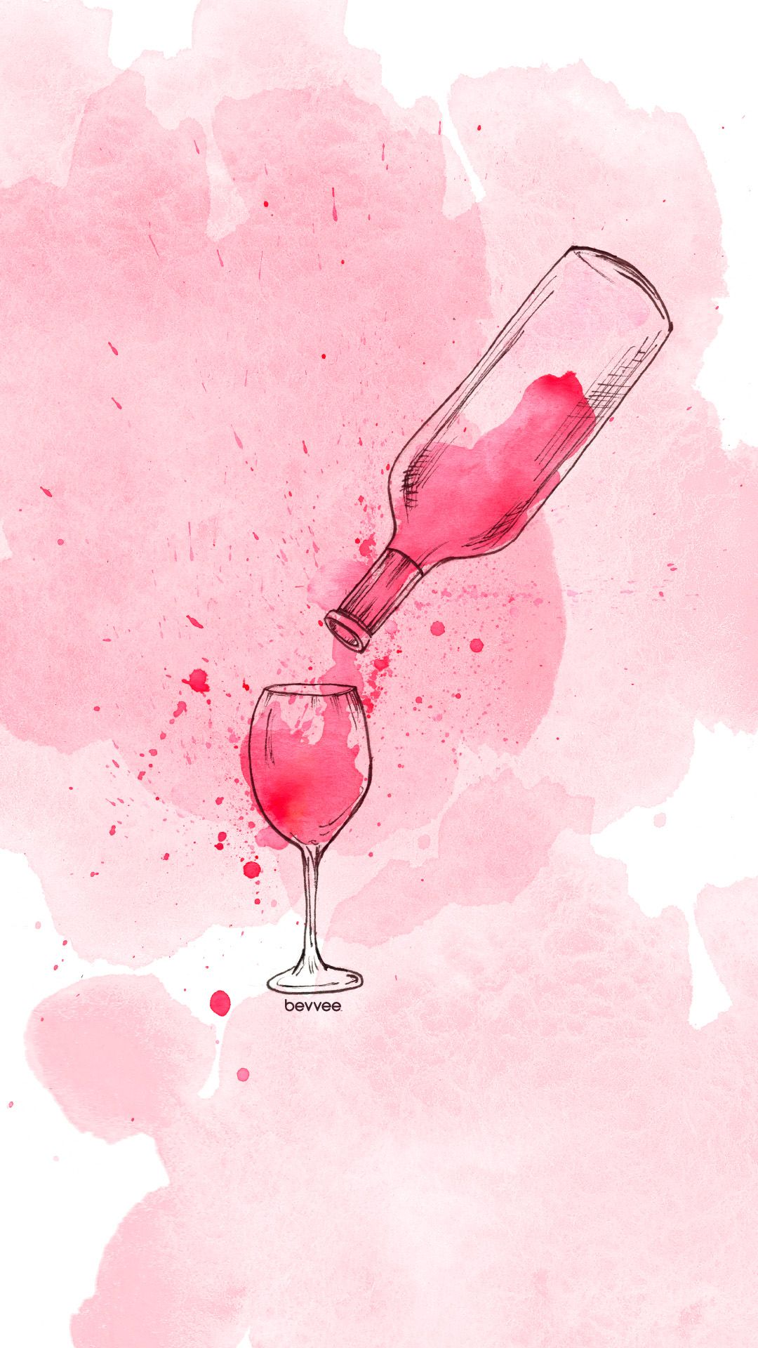 Watercolor Wine Digital S Art Painting