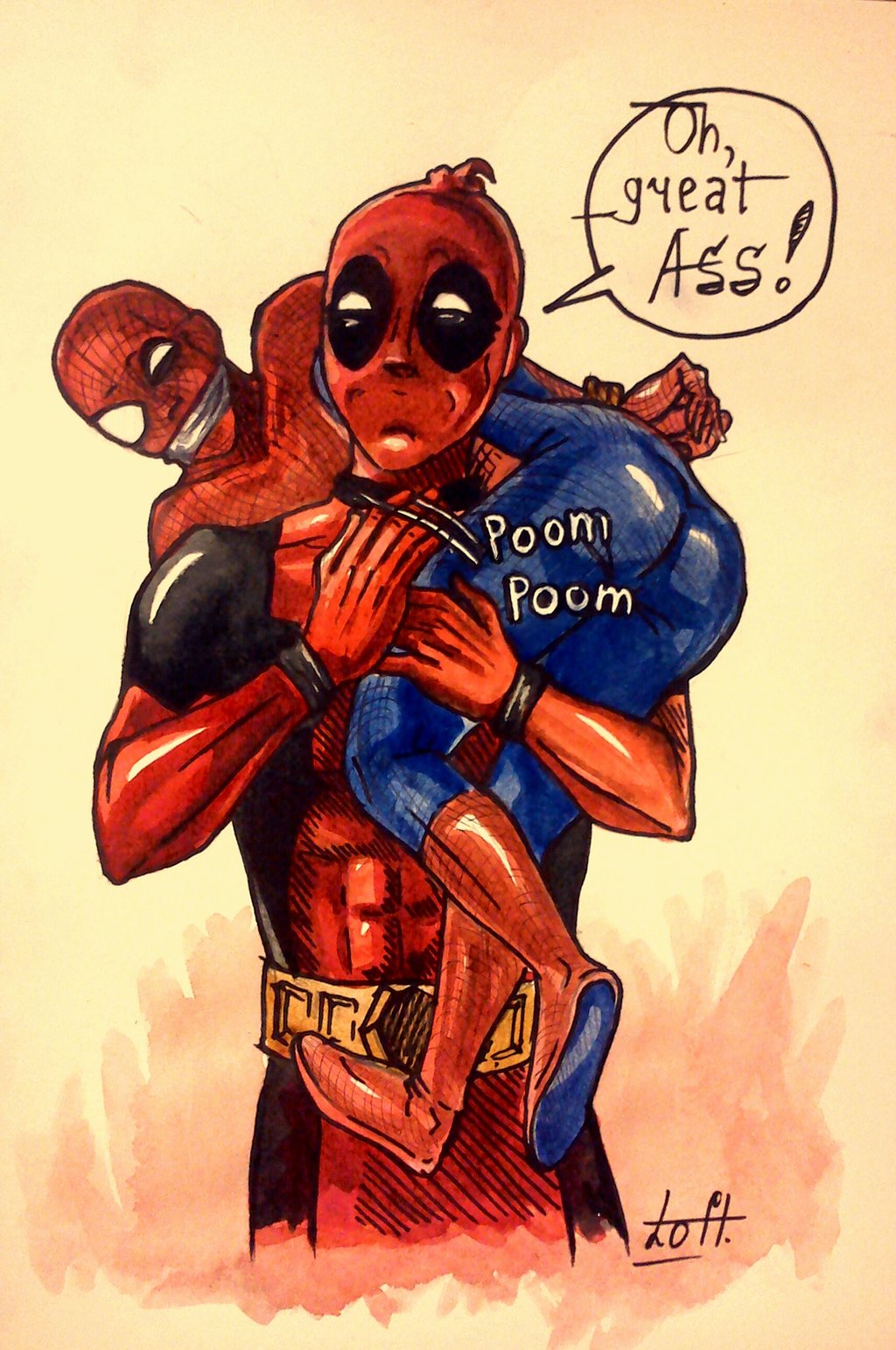 Funny Spiderman And Deadpool Wallpaper S