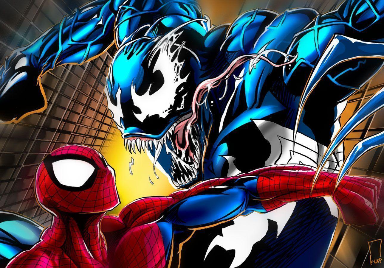 HD wallpaper SpiderMan vs Venom Minimal Artwork 4K 8K  Wallpaper Flare