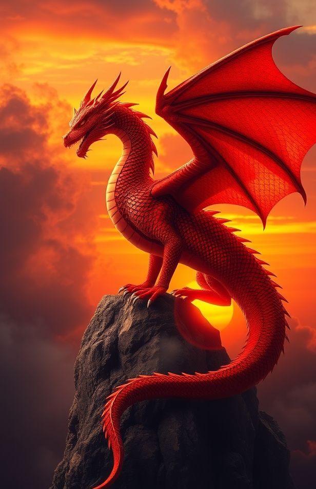 Red Dragon Wallpaper Hd