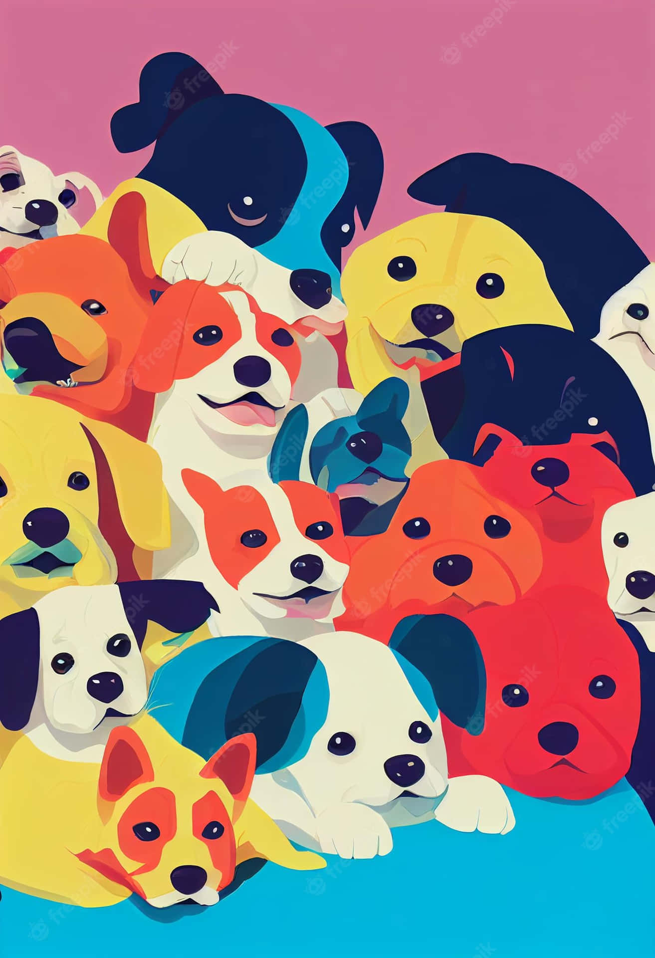 Cute Cartoon Dog Wallpaper