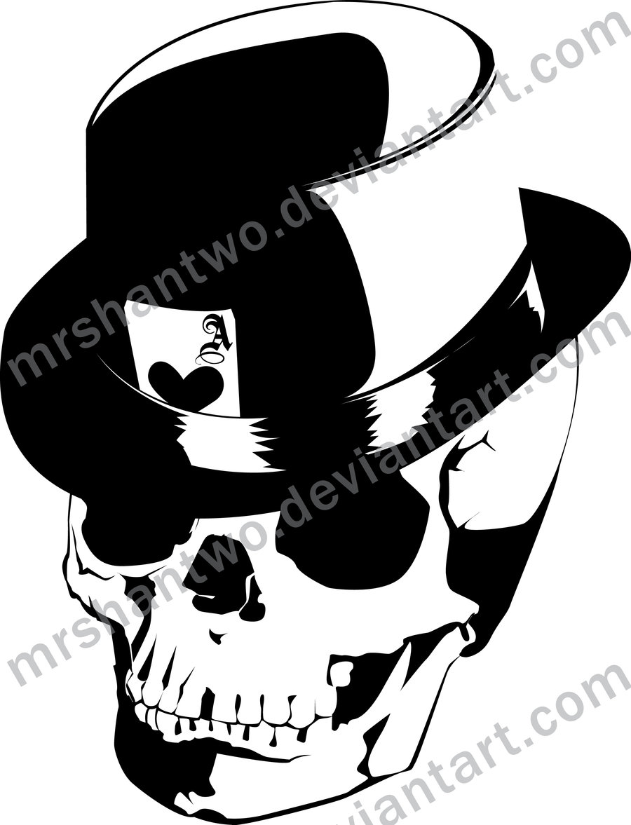 Skull N Hat By Mrshantwo