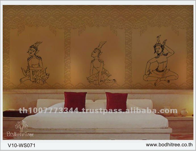 Thai Spa Design Oriental Style Wall Paper Buy