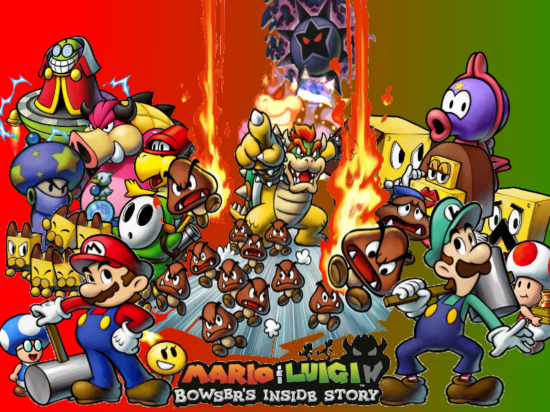 Wallpaper Mario And Luigi Bowser S Inside Story By Dablackblur On