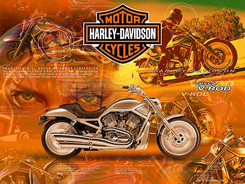Harley Davidson V Rod Wallpaper A Desktop Dedica