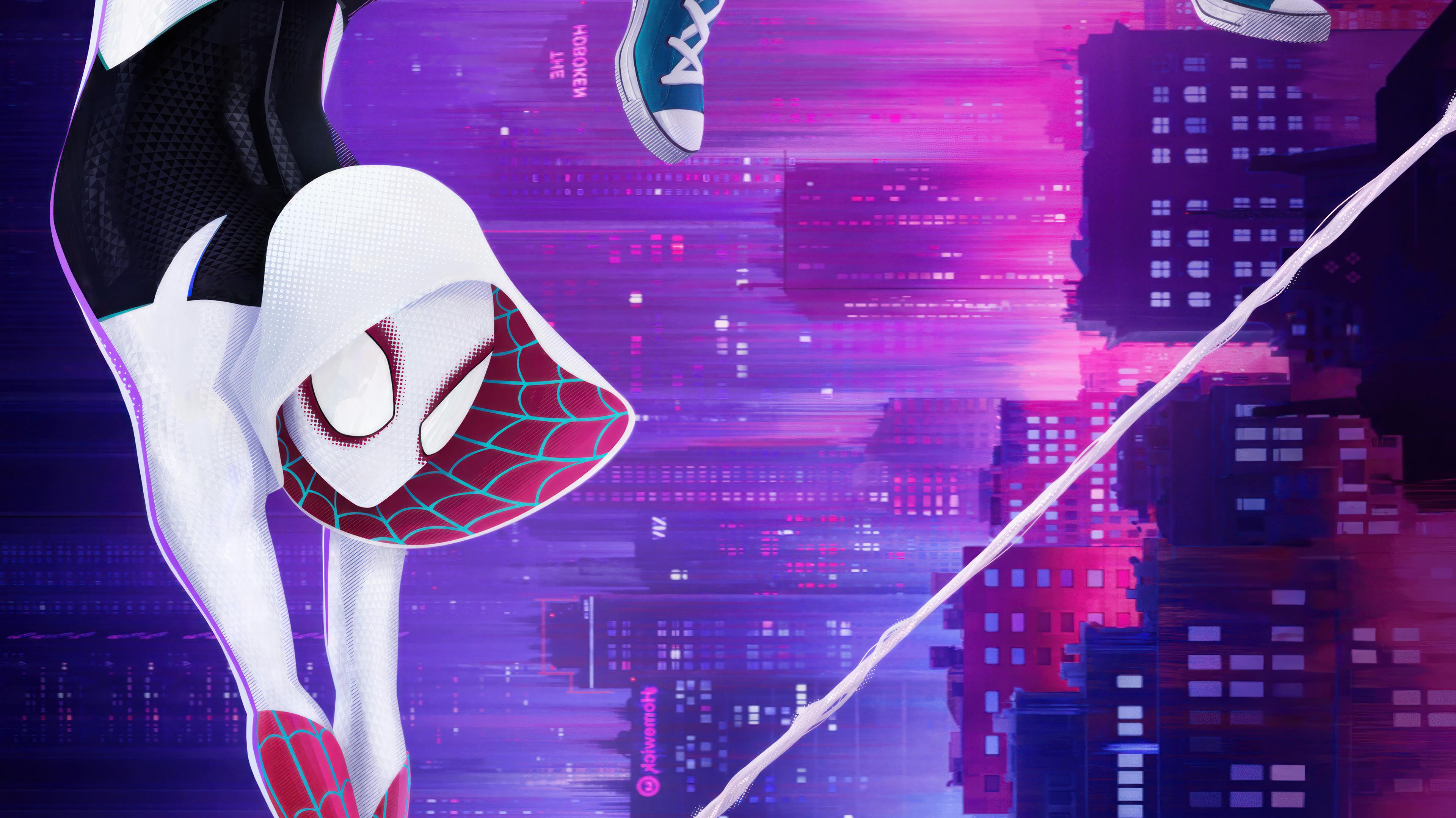 Spider Gwen Man Across The Verse Wallpaper 4k HD Pc