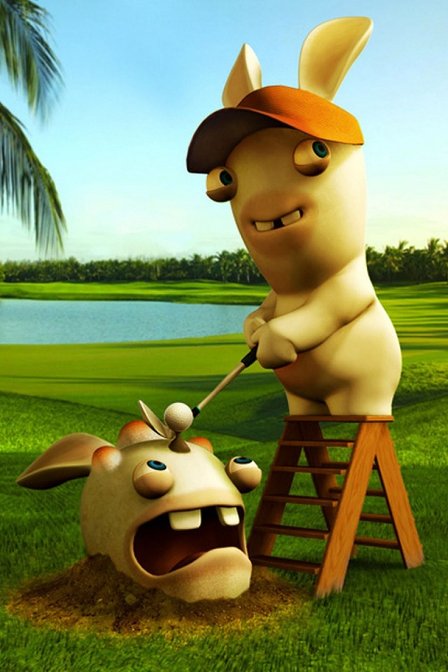 Rayman Raving Rabbids Golf Simply beautiful iPhone wallpapers