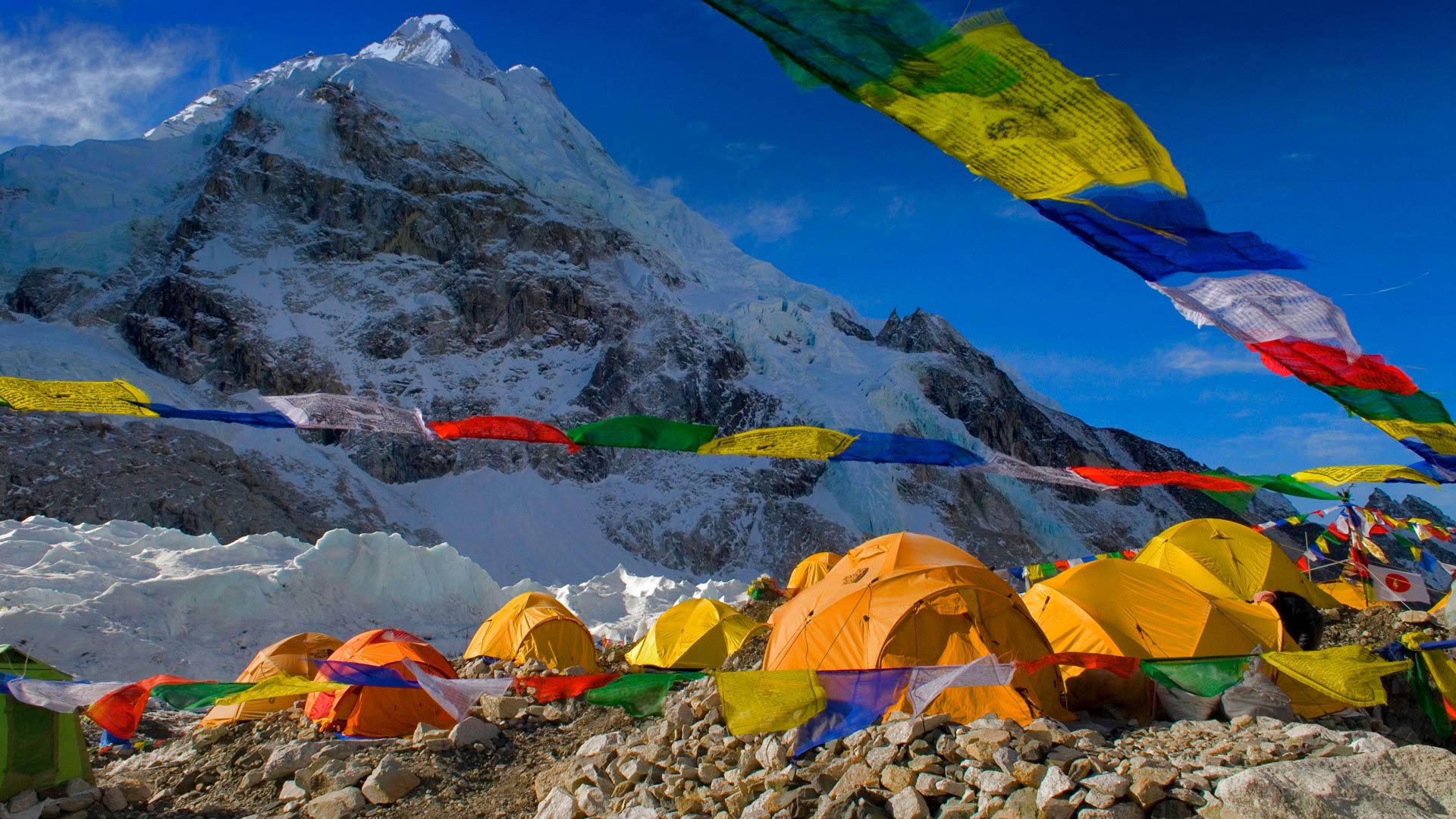 Khumbu Tents Bing Wallpaper