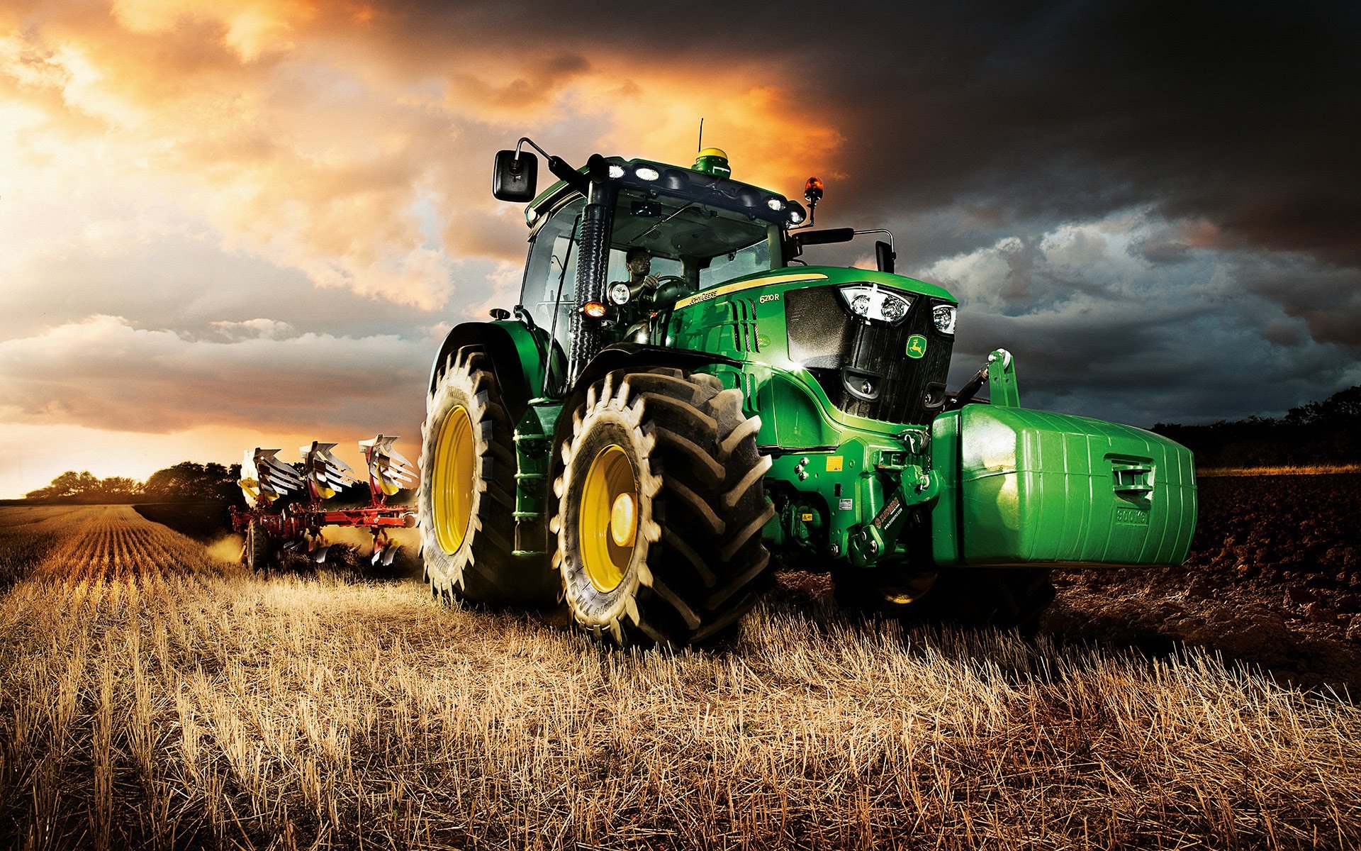 Deere Tractor Farm Industrial Farming 1jdeere Construction Wallpaper