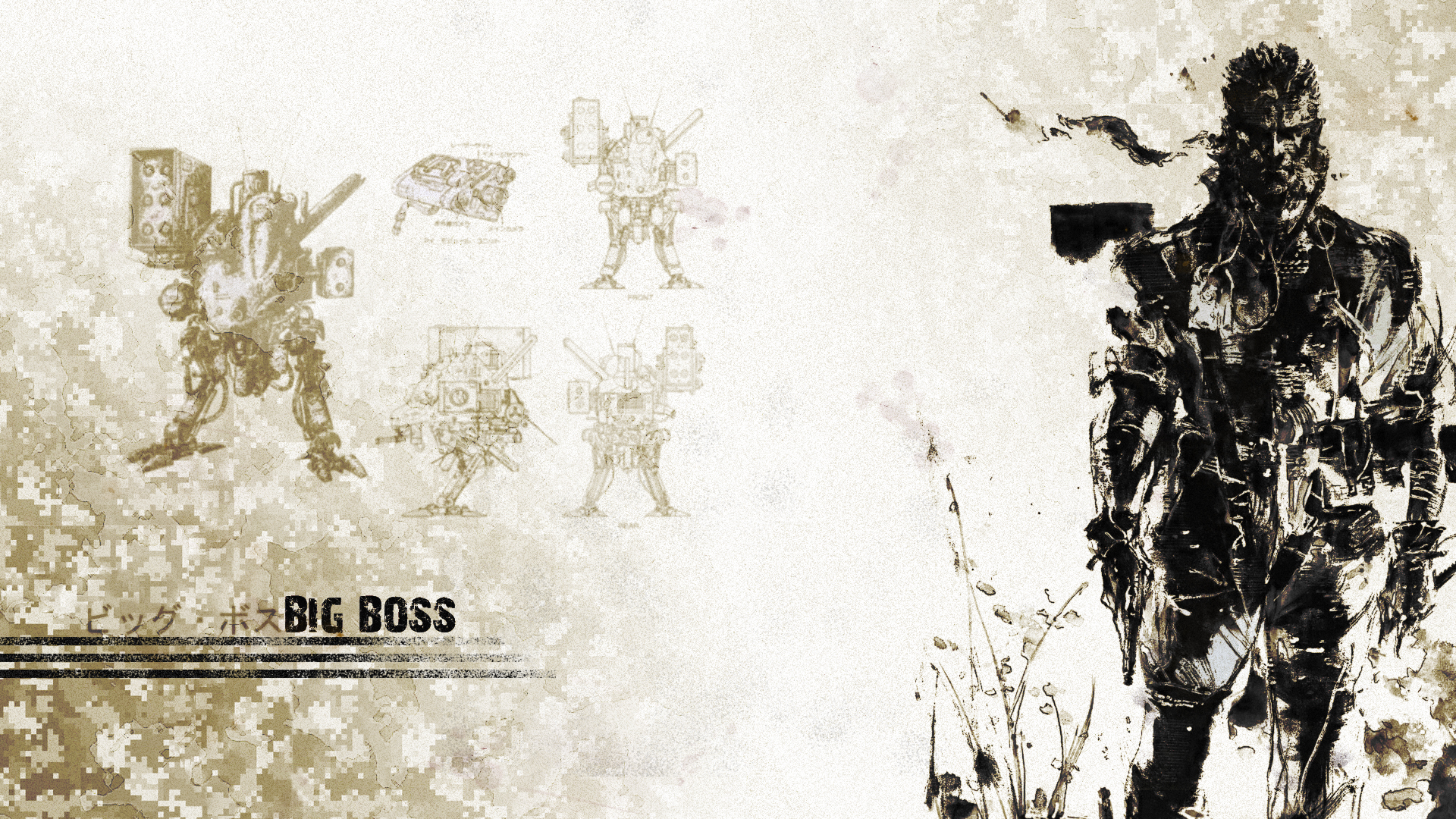 Big Boss Mgs Wallpaper By Harmpie Fan Art Games