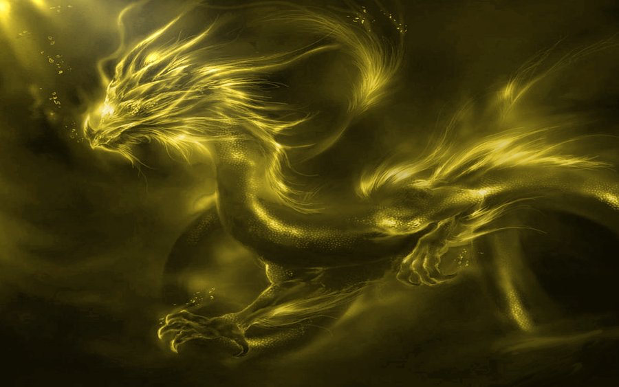 Gold Dragon Cool Wallpaper