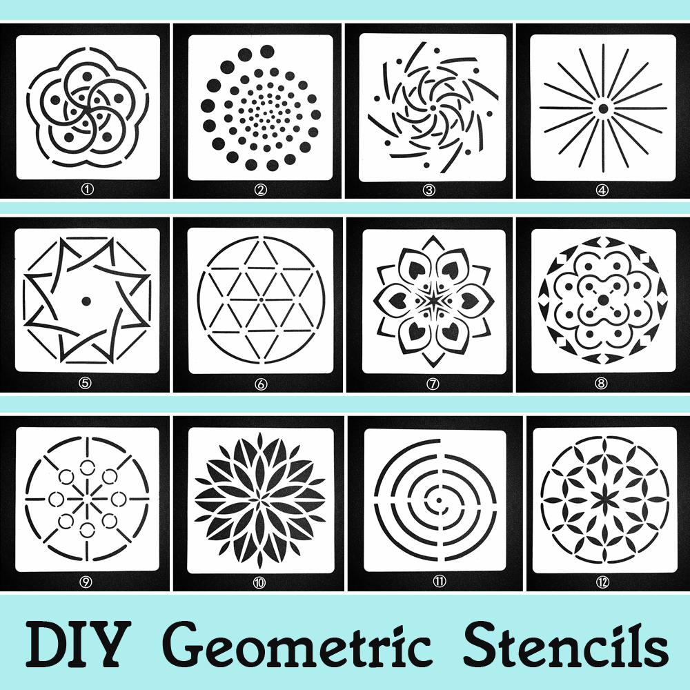 Diy Plastic Stencil Sheet For Painting Artistic Templates Stencils
