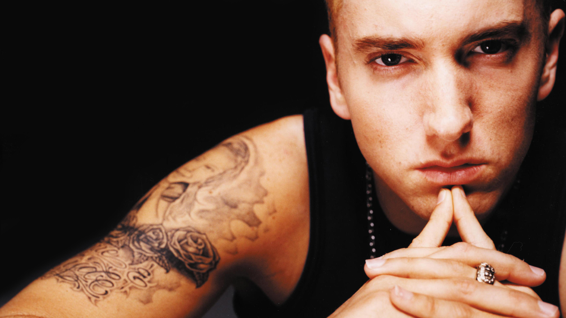 Pensive Look Eminem Wallpaper And Image Pictures
