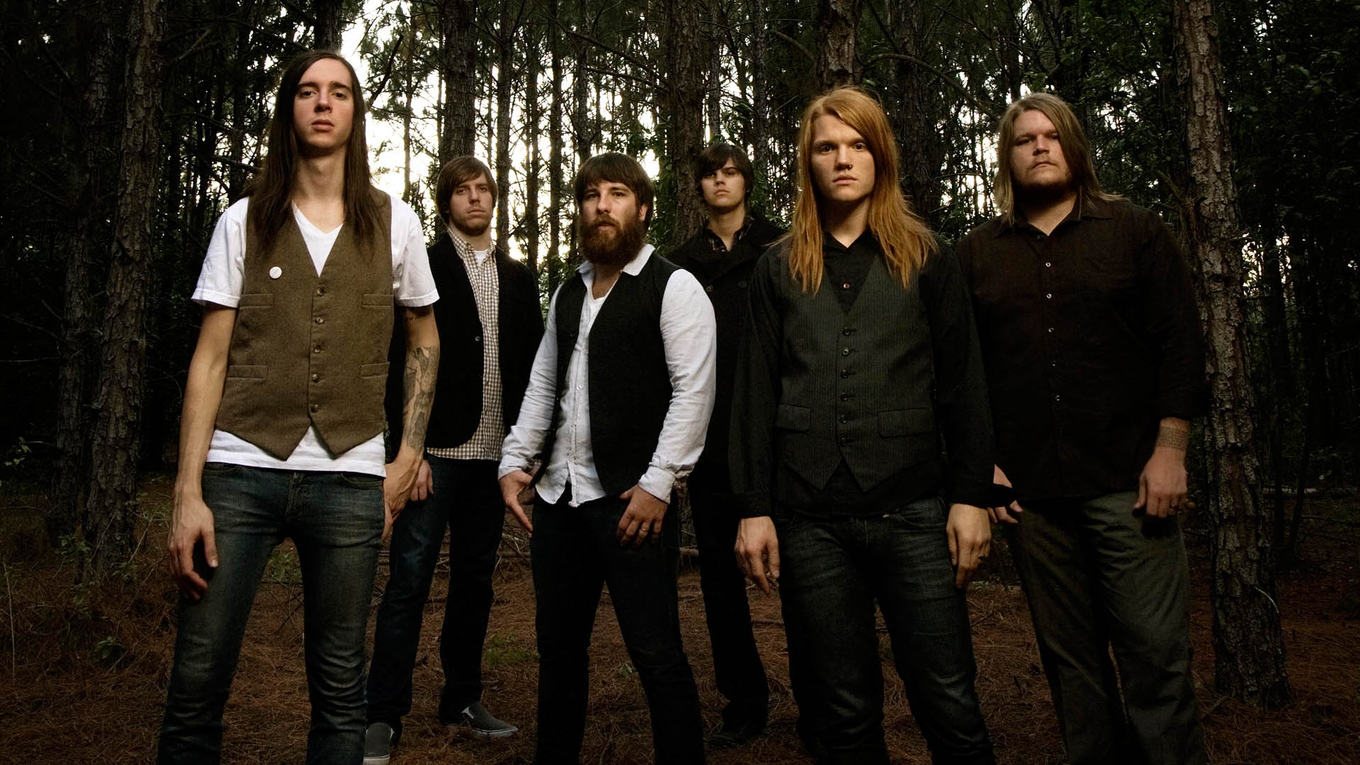 Underoath Forest Trees Wallpaper HD Music 4k Image