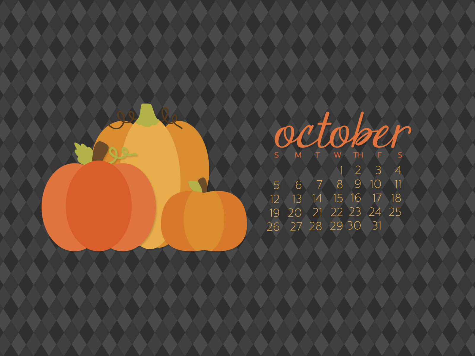 October Calendar Wallpaper Desktop Simply Brenna