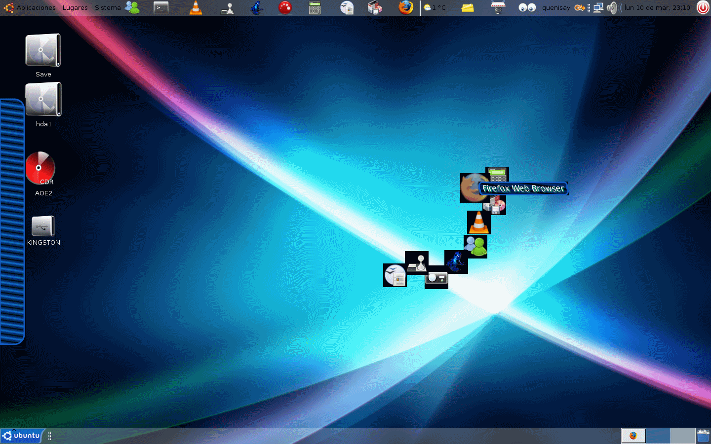 leandrox Sistema Ubuntu 710 Gutsy Gibbon Escritorio GNOME Wallpaper