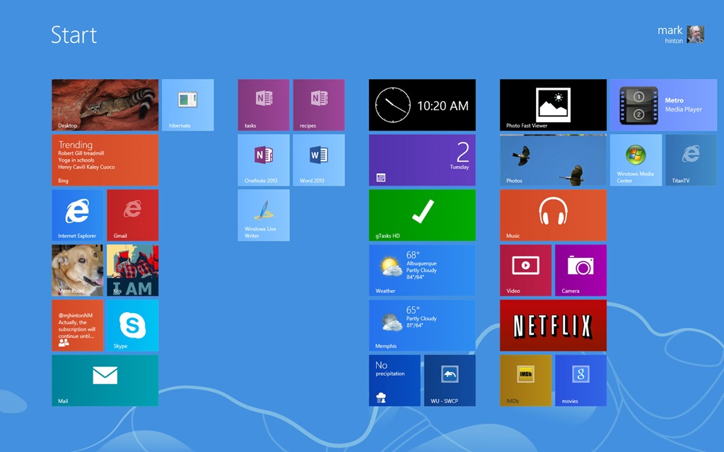 Windows 81 Start screen desktop background OFF by default PC