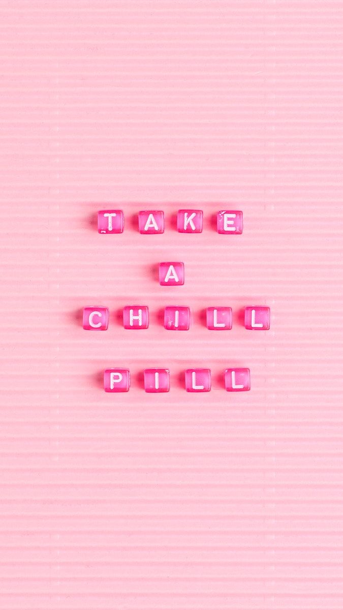 Image Of Take A Chill Pill Beads Message Typography