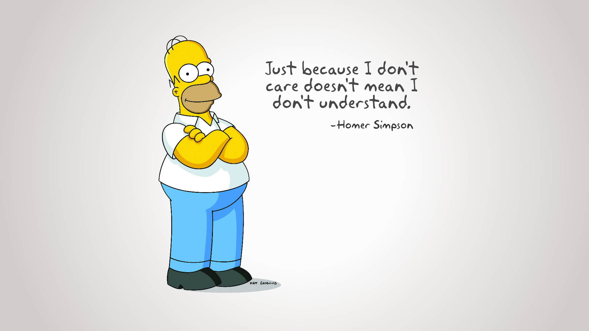 Homer Simpson Funny Quote Pics HD Wallpaper