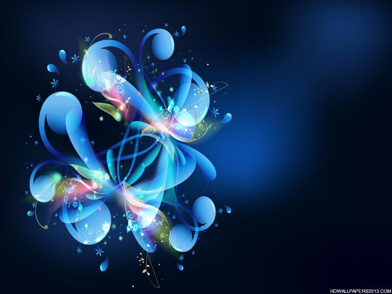 blue flower abstract wallpaper hd wallpapers blue flower abstract