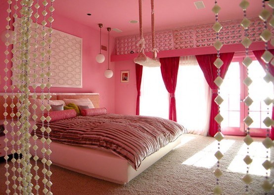 Cute Pink Teen Girls rooms Interior Design 5 e1295278165617 Stylish