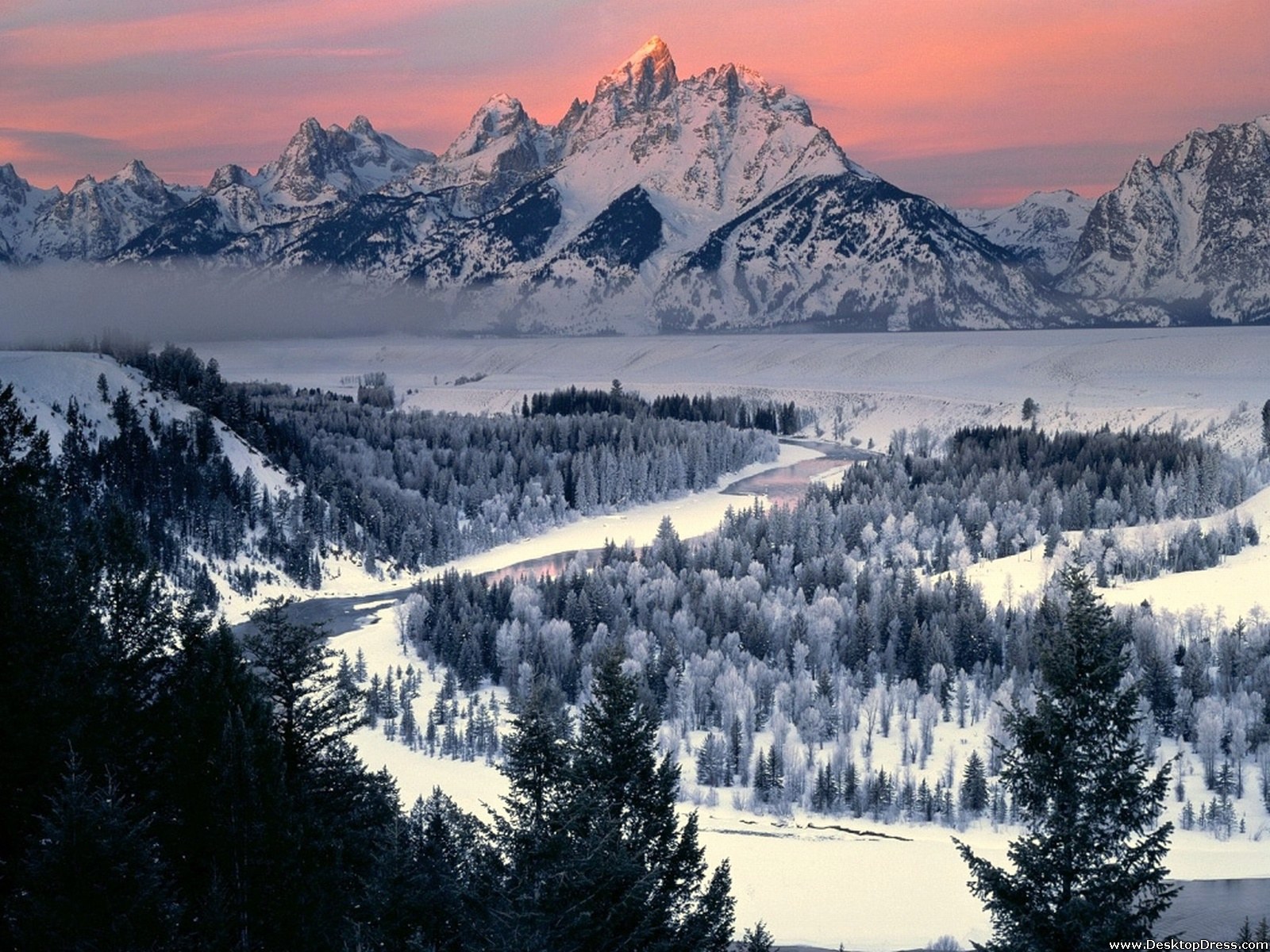 Desktop Wallpaper Natural Background Snake River Grand