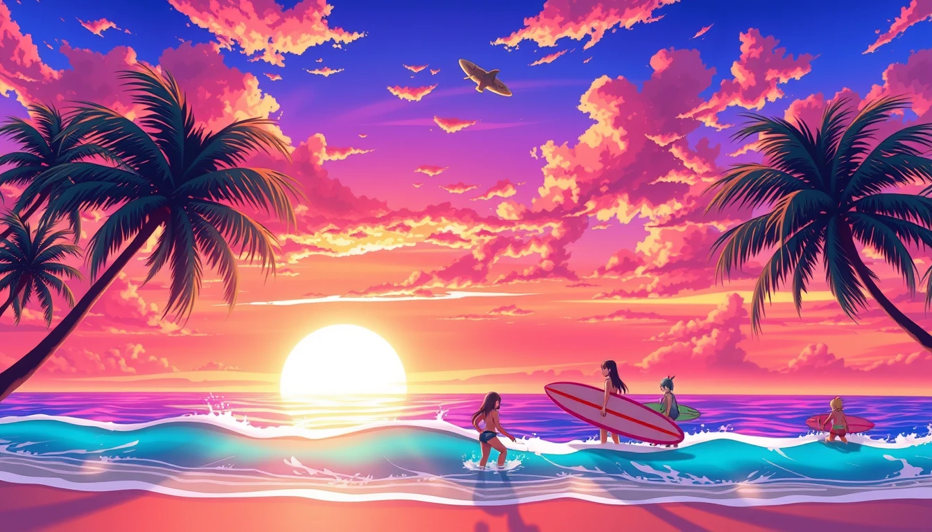 Anime Beach Wallpaper