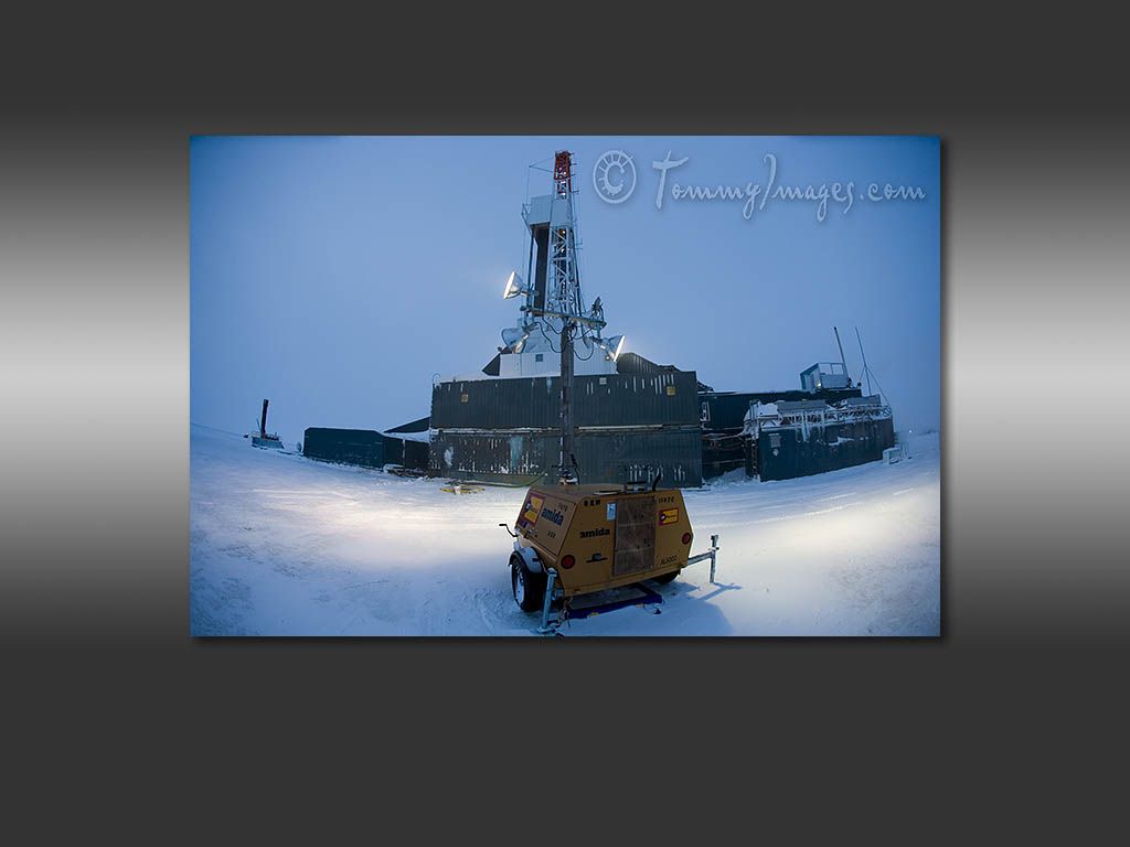Puter Desktop Wallpaper Arctic Oil Rig Site
