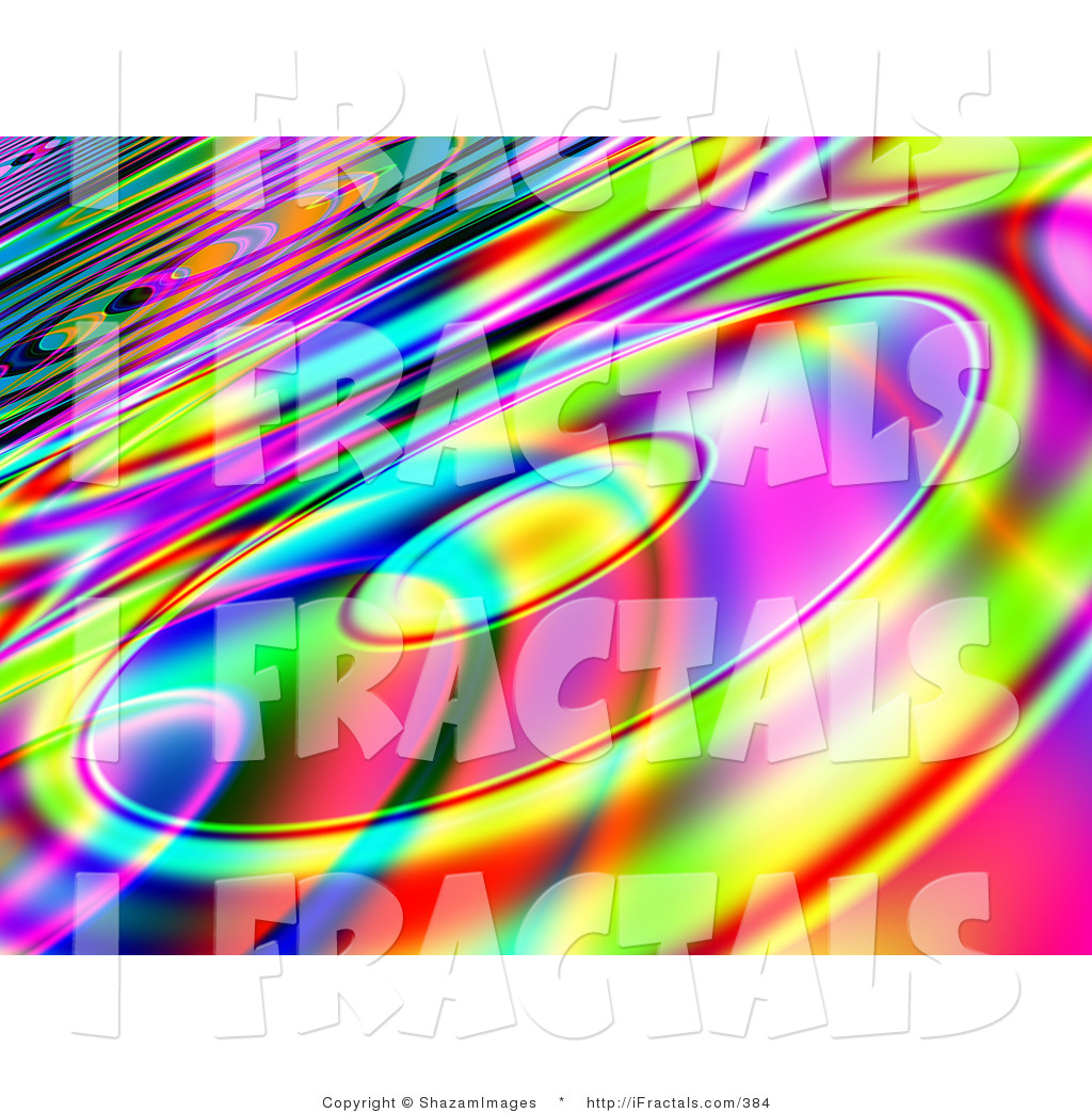 Illustration Of A Funky Retro Colorful Background With Cd Light