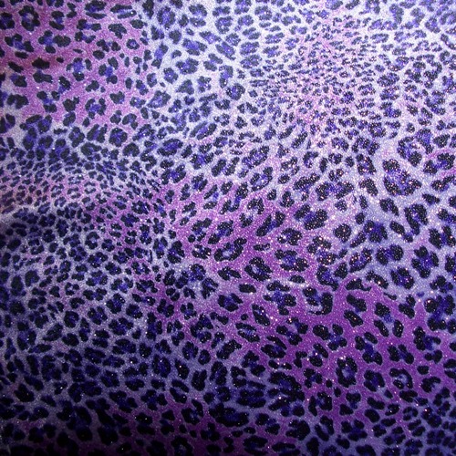 Sparkly Leopard Print Purple leopard sparkle velvet