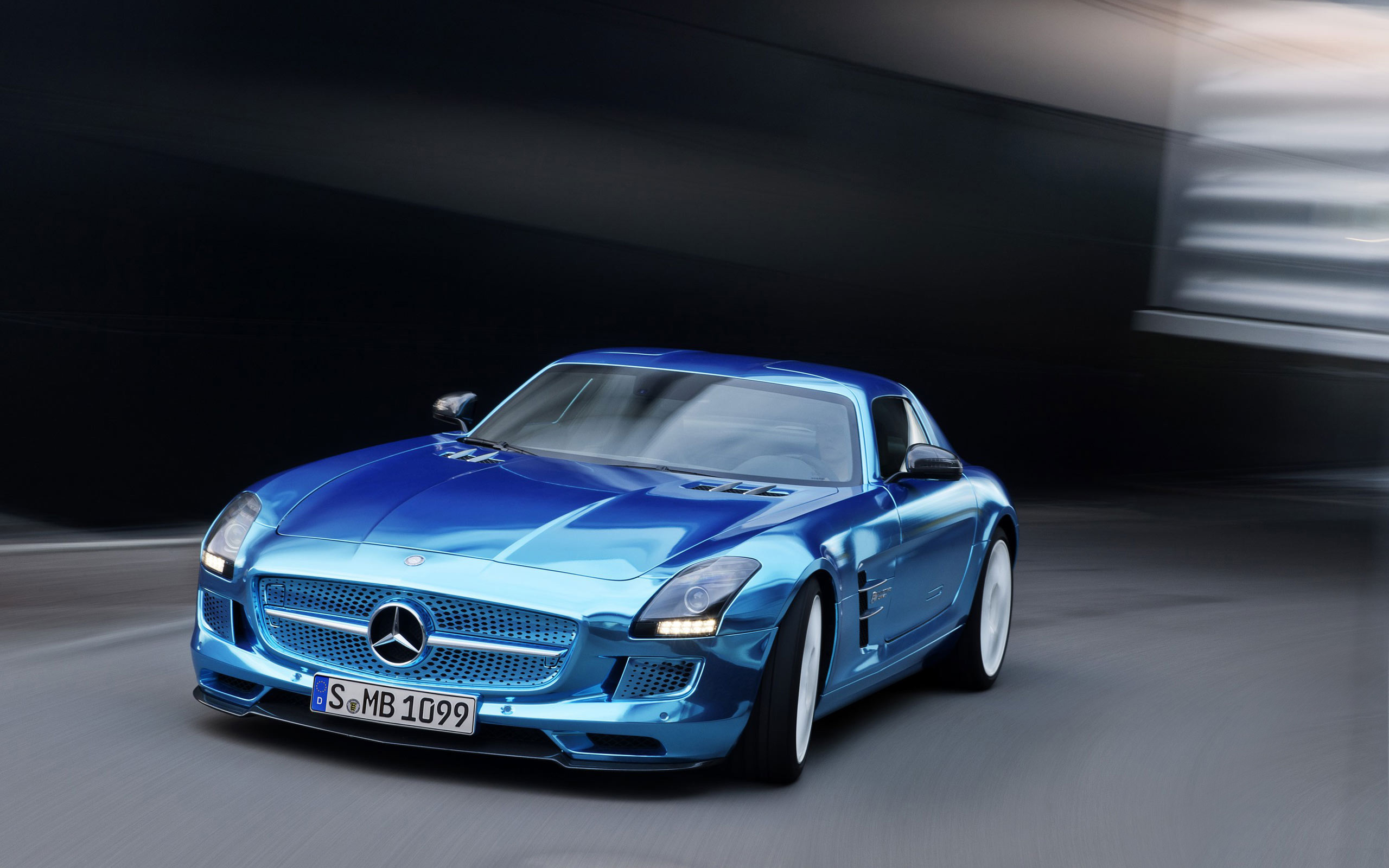 Mercedes Benz Sls Amg Coupe Electric Wallpaper HD Car